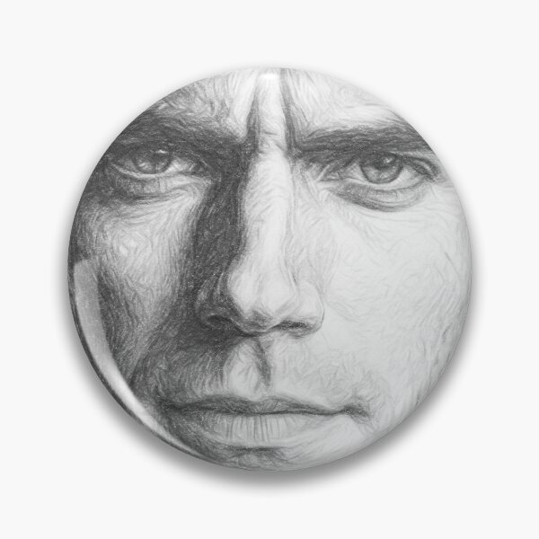 Item preview, Heroic Male Pencil Sketch Portrait - Realistic Strong Man Fine Art Drawing designed and sold by Leon Woods Pencil Art.