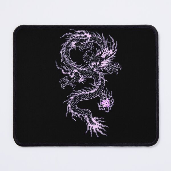 Item preview, Pastel Pink Japanese Dragon - Soft Goth & Trendy Alternative Art designed and sold by BrontesWhimsyStore.