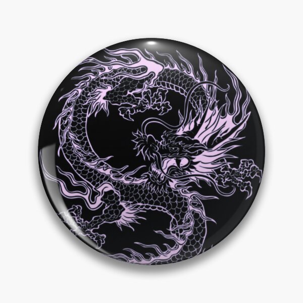 Item preview, Pastel Pink Japanese Dragon - Soft Goth & Trendy Alternative Art designed and sold by BrontesWhimsyStore.