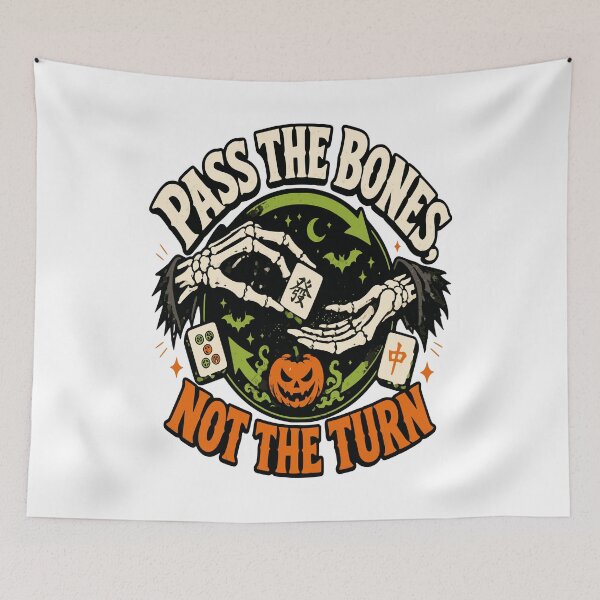Item preview, Spooky Halloween Mahjong Club – Mahjong Lover Design designed and sold by JansenGS.