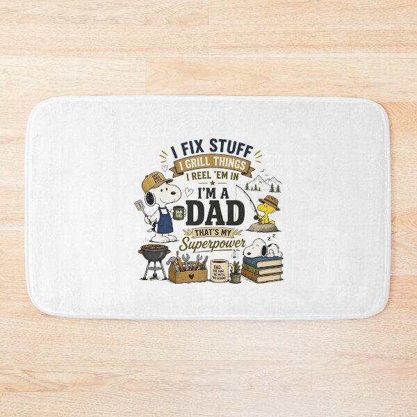 Item preview, Snoopy Fix Grill Reel Dad Superpower Father Day designed and sold by cesrahotdemo.