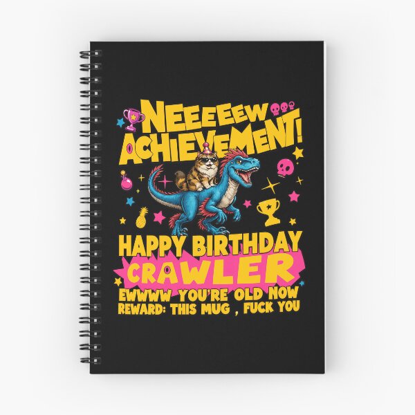 Item preview, Happy Birthday Crawler Achievement Graphic designed and sold by sAnupama25.