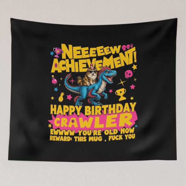 Item preview, Happy Birthday Crawler Achievement Graphic designed and sold by sAnupama25.