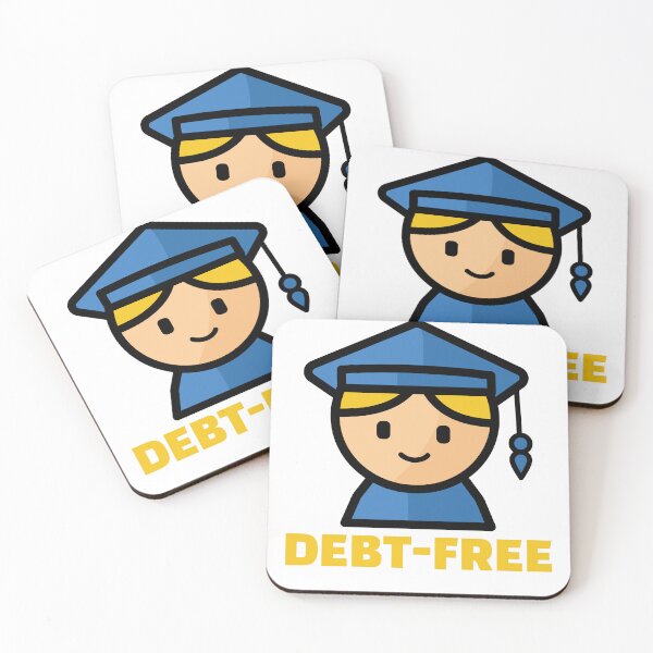 Item preview, Debt-Free Graduate Student Graduation Design designed and sold by chaaval.