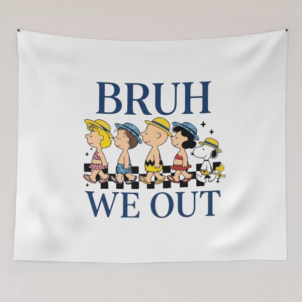 Item preview, BRUH WE OUT Peanuts Beach Walk  designed and sold by cesrahotdemo.