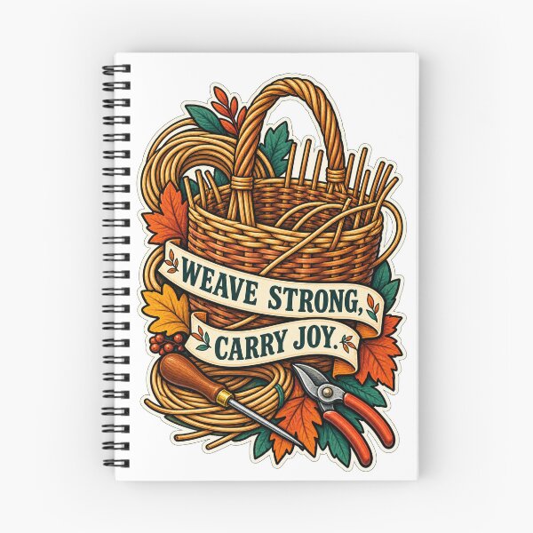 Item preview, Weave Strong Carry Joy Basketry Maker Gift designed and sold by CheerfulNest.