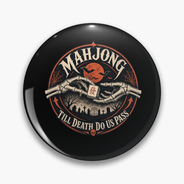 Item preview, Spooky Halloween Mahjong Club – Mahjong Lover Design designed and sold by JansenGS.