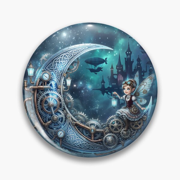 Item preview, Moonlit Clockwork Fairy – Celtic Steampunk Fantasy. designed and sold by nicky2342.