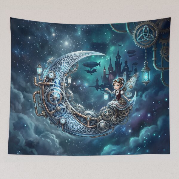 Item preview, Moonlit Clockwork Fairy – Celtic Steampunk Fantasy. designed and sold by nicky2342.
