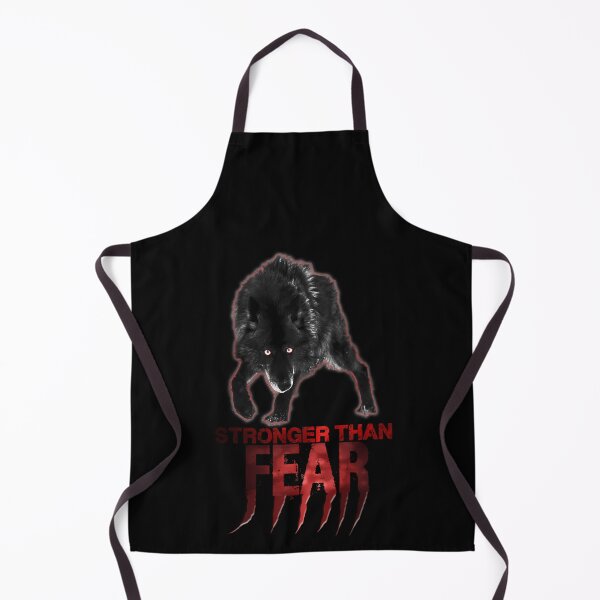 Item preview, Red Eyed Black Wolf Stronger Than Fear designed and sold by a--n.