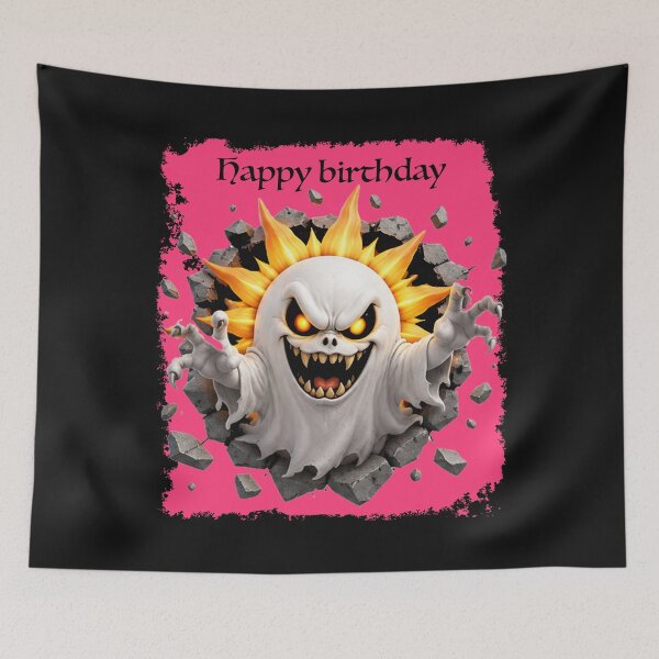 Item preview, Halloween Art Happy birthday October Girl Funny Ghosts designed and sold by MOHAMED FRASER.