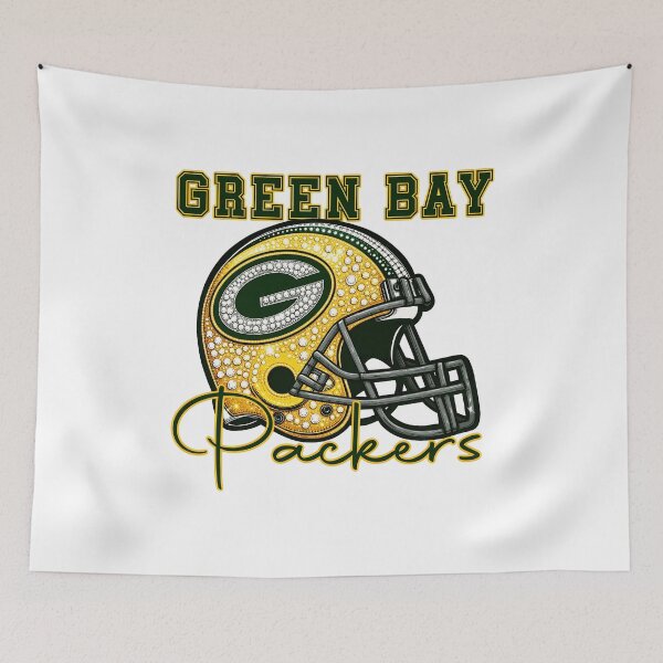 Item preview, Green Bay Packers Rhinestone Helmet designed and sold by BlytheKafer.