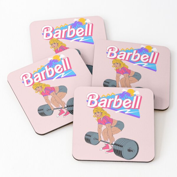 Artikelvorschau, Retrowave Gym Doll Barbell Deadlift entworfen und verkauft von Bohepa.