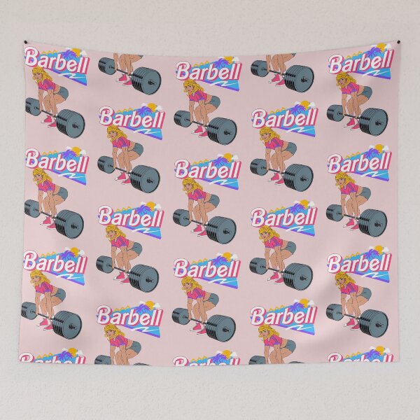Item preview, Retrowave Gym Doll Barbell Deadlift designed and sold by Bohepa.