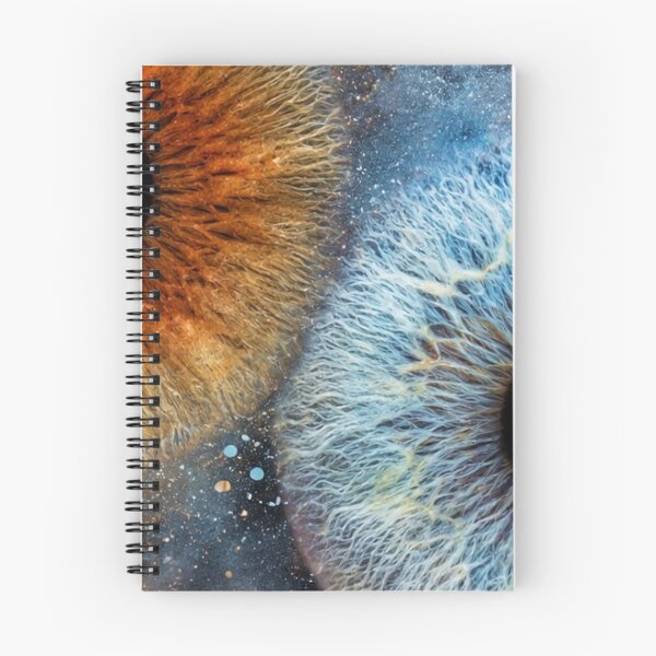 Item preview, Cosmic Human Iris Macro Blue And Amber Eyes Galaxy Art designed and sold by LYAN-STORE.
