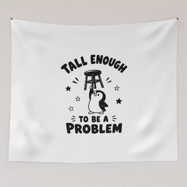 Item preview, Funny Penguin Stool Tall Enough To Be A Problem  designed and sold by felixpalette.