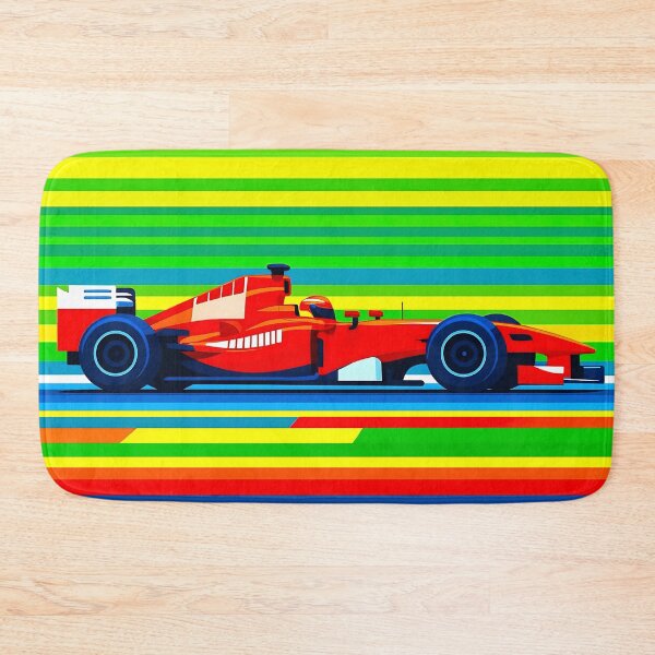 Item preview, Michael Schumacher Race Car Flat Vector Style  designed and sold by PitWallArt.