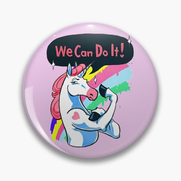 Item preview, We Can Do It! Feminist Muscle Unicorn Pride designed and sold by Bohepa.