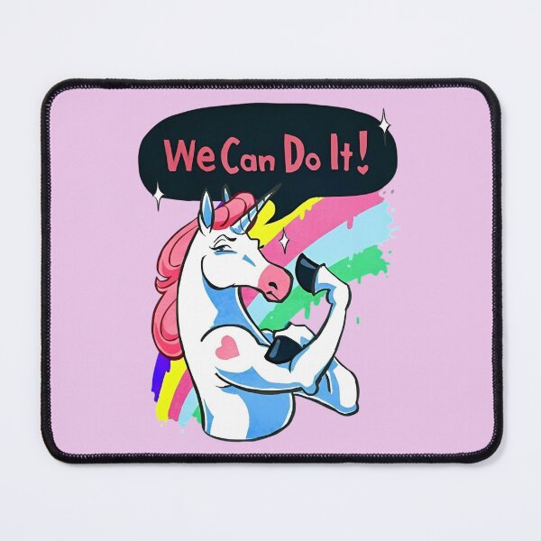 Item preview, We Can Do It! Feminist Muscle Unicorn Pride designed and sold by Bohepa.