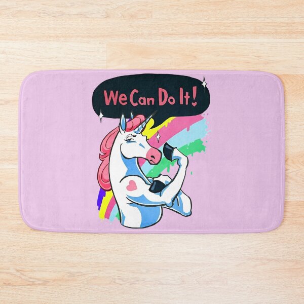 Item preview, We Can Do It! Feminist Muscle Unicorn Pride designed and sold by Bohepa.