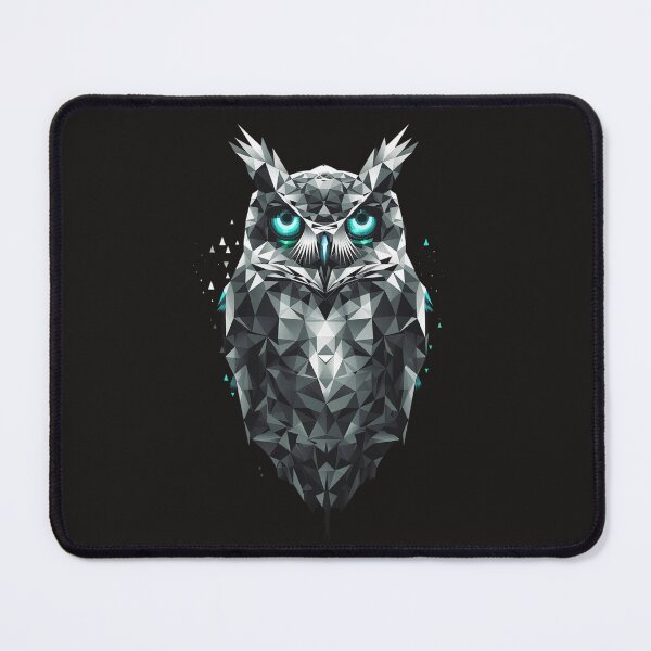 Item preview, An owl made of triangles designed and sold by STATIC SOUL.