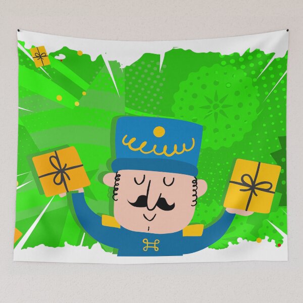Item preview, Cute Nutcracker Soldier with Presents Christmas Cartoon designed and sold by chaaval.