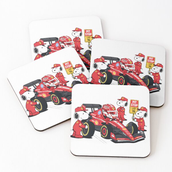 Item preview,  Charles Leclerc Snoopy Pit Crew F1 Ferrari Racing Cartoon designed and sold by Loche Apparel.