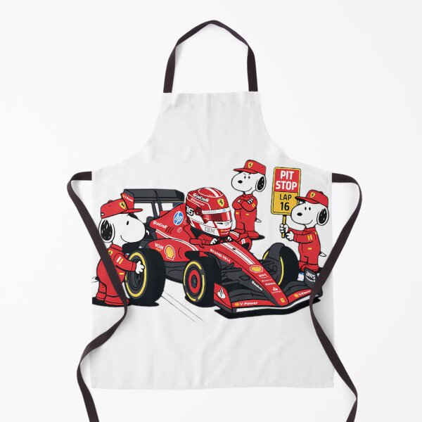 Item preview, Charles Leclerc Snoopy Pit Crew F1 Ferrari Racing Cartoon designed and sold by Loche Apparel.