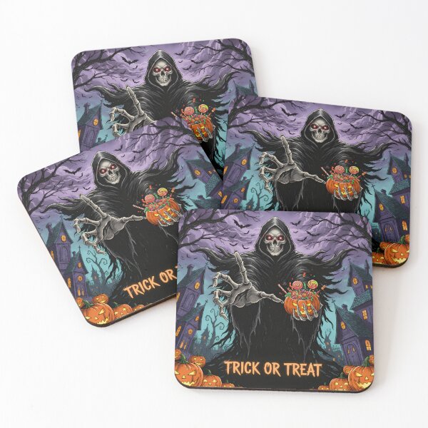 Item preview, Dark Halloween Grim Reaper Trick or Treat Gothic Art designed and sold by cr6zym1nd.
