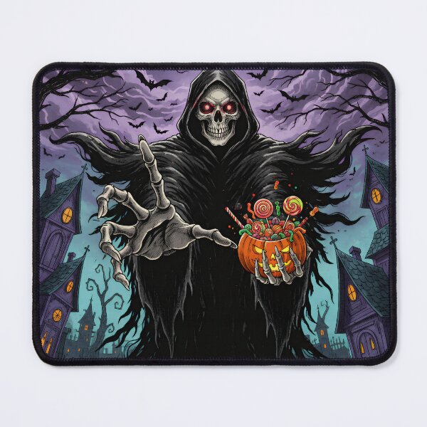 Item preview, Dark Halloween Grim Reaper Trick or Treat Gothic Art designed and sold by cr6zym1nd.