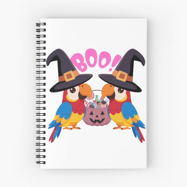 Item preview, Spooky Halloween Parrots with Candy Pumpkin designed and sold by Palette _Vibes.