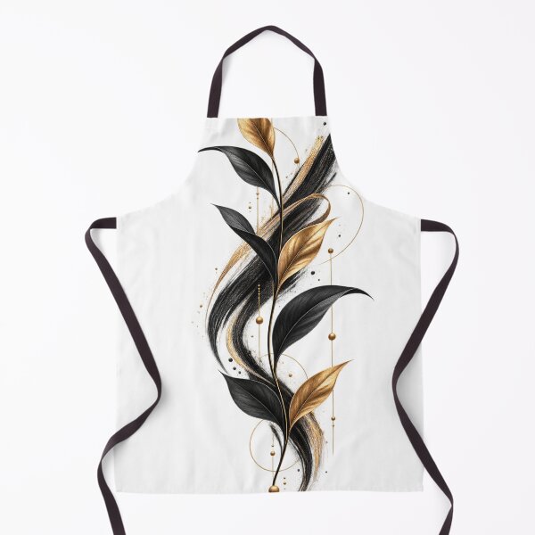Item preview, Black Gold Botanical Flow designed and sold by moditeck.