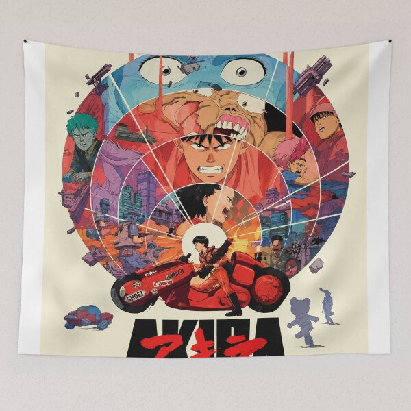 Item preview, Retro Futuristic Red Motorcycle Collage designed and sold by Aron-Sexton.