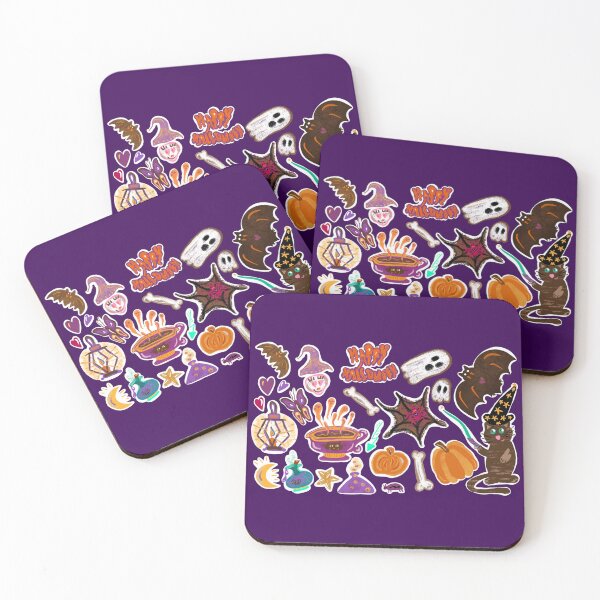 Item preview, Whimsical Cute Halloween stickers  designed and sold by KaroLeenaDesign.