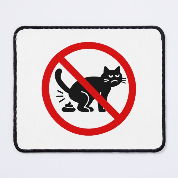 Item preview, No Pooping, Cat! designed and sold by MonkiFlipp.