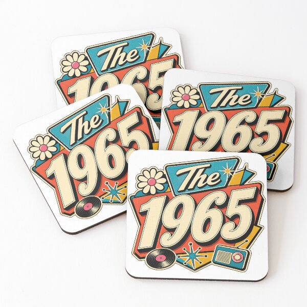 Item preview, Vintage 1965 Retro Birthday Graphic Design designed and sold by RedCircleArt.