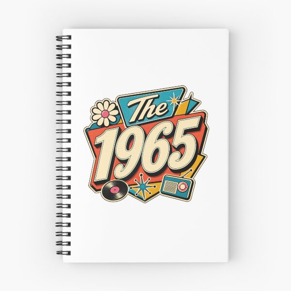 Item preview, Vintage 1965 Retro Birthday Graphic Design designed and sold by RedCircleArt.