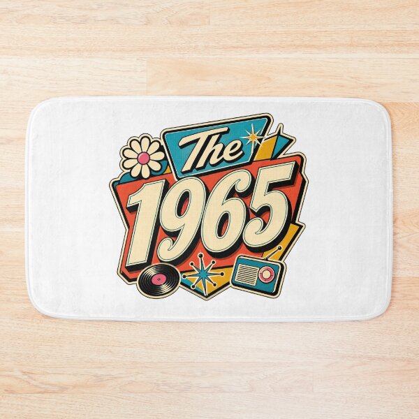 Item preview, Vintage 1965 Retro Birthday Graphic Design designed and sold by RedCircleArt.