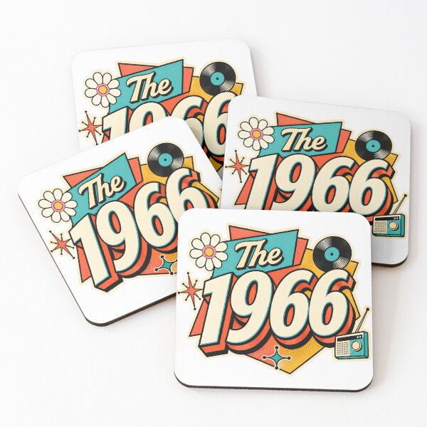 Item preview, Vintage 1966 Retro Birthday Graphic Design designed and sold by RedCircleArt.