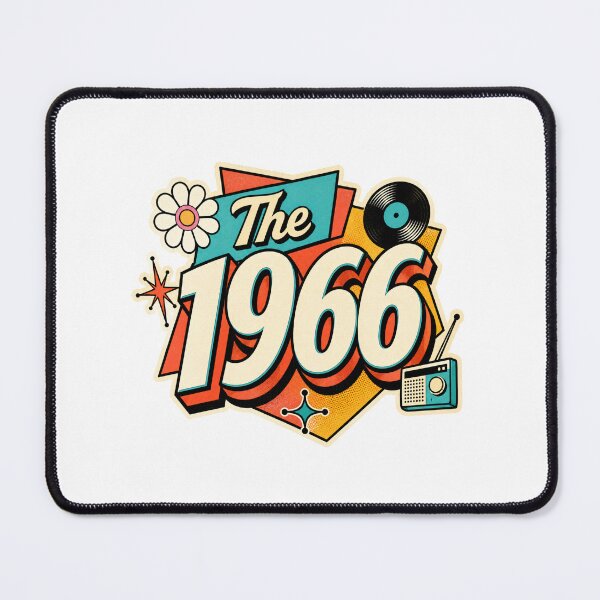 Item preview, Vintage 1966 Retro Birthday Graphic Design designed and sold by RedCircleArt.