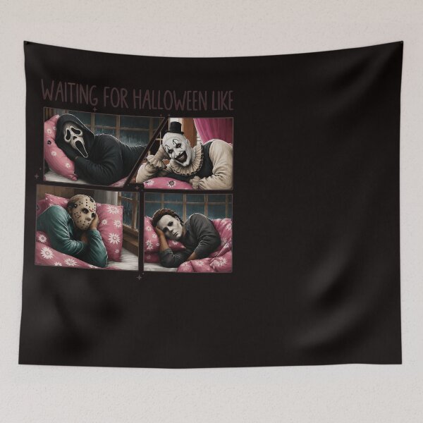 Item preview, Halloween Tshirts Horror Movie Characters Waiting For Like Spooky designed and sold by Hydlaaksmndriss.