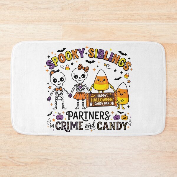 Item preview, Spooky Siblings Partners In Crime And Candy Funny Halloween Matching designed and sold by KreatoLab.