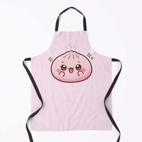 Item preview, Pink Kawaii Squishy Dumpling – Excited Happy Face designed and sold by EmeraldeaArt.
