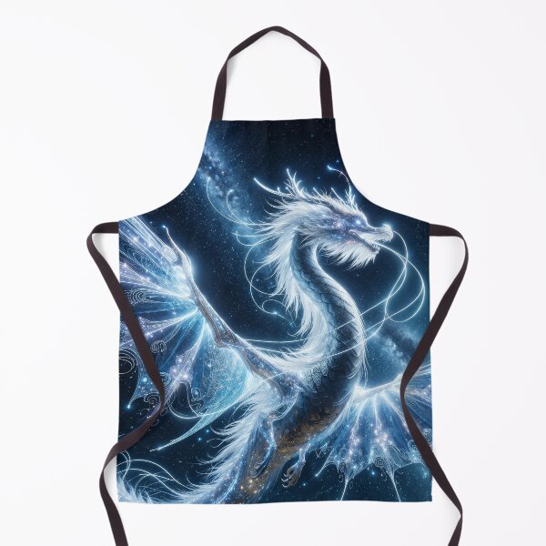 Item preview, Celestial White Dragon – Cosmic Fantasy Dragon Among the Stars designed and sold by DrakariArt.