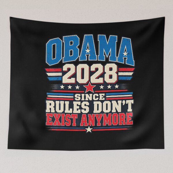 Item preview, Obama 2028 Since Rules Dont Exist Anymore Funny Parody designed and sold by Khescoiu.