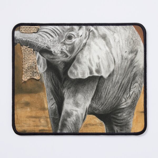 Item preview, Elephant Baby & Mother designed and sold by Cape & Canvas Co.