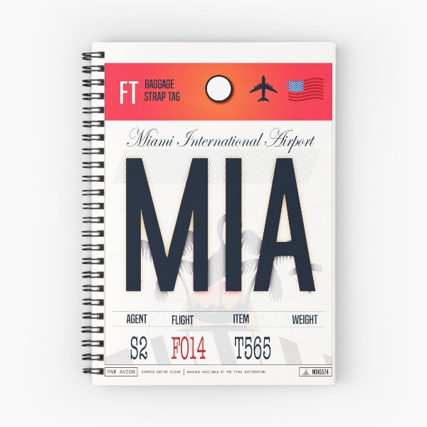 Item preview, Miami Airport Baggage Tag #2 designed and sold by Fine-Art-Hub.
