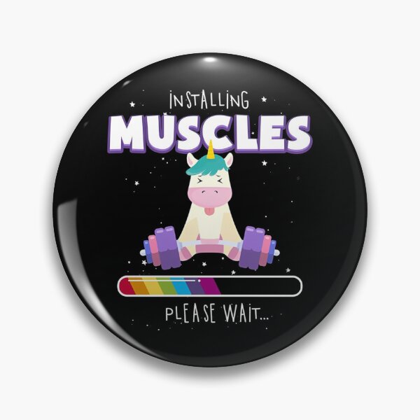 Item preview, Installing Muscles Please Wait - Rainbow Unicorn Loading Bar designed and sold by Bohepa.