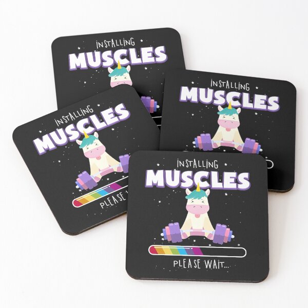 Item preview, Installing Muscles Please Wait - Rainbow Unicorn Loading Bar designed and sold by Bohepa.