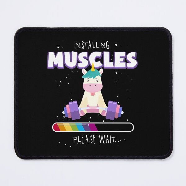 Item preview, Installing Muscles Please Wait - Rainbow Unicorn Loading Bar designed and sold by Bohepa.